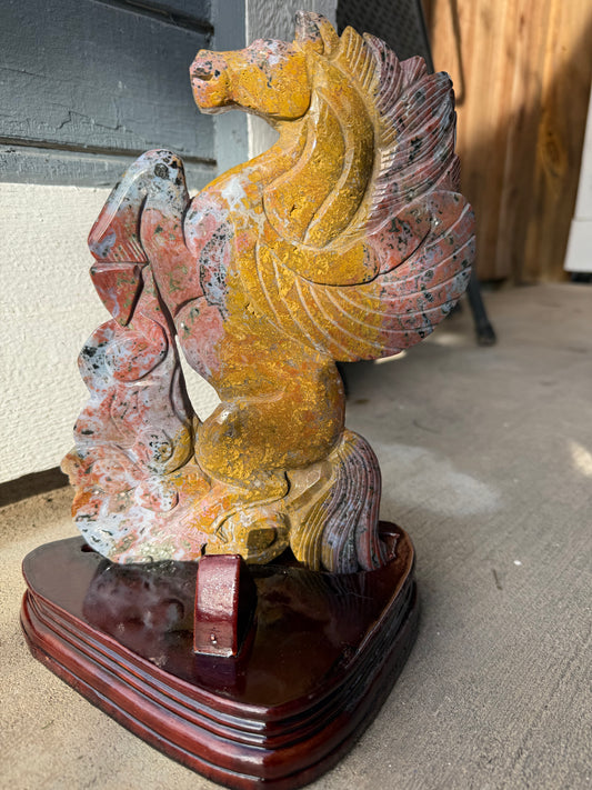 Dreamy OJ Pegasus with custom wooden stand