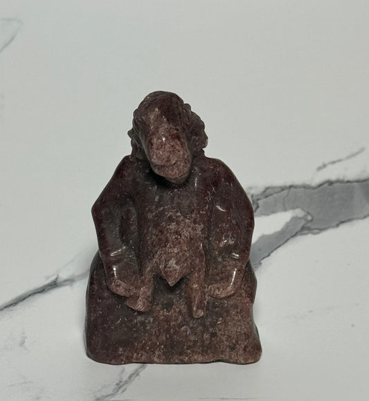 Strawberry Quartz Halloween spooky movie 4 inch tall carving