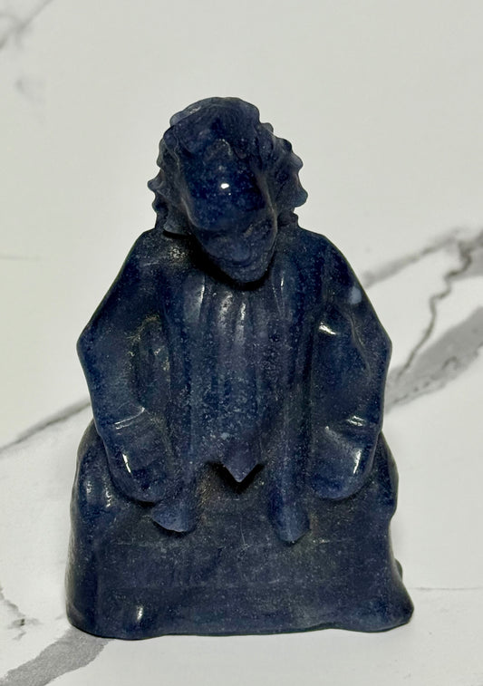 Blue Aventurine Halloween spooky movie 4 inch tall carving